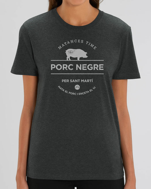 T-shirt Porc Negre